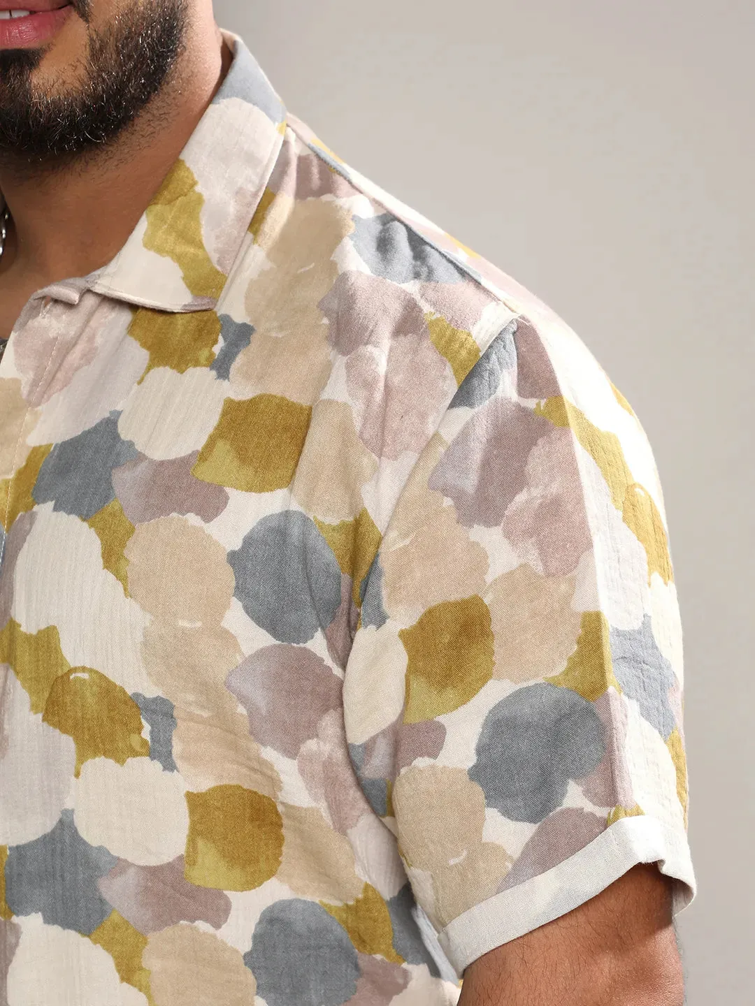 Abstract Print Shirt Instafab Plus