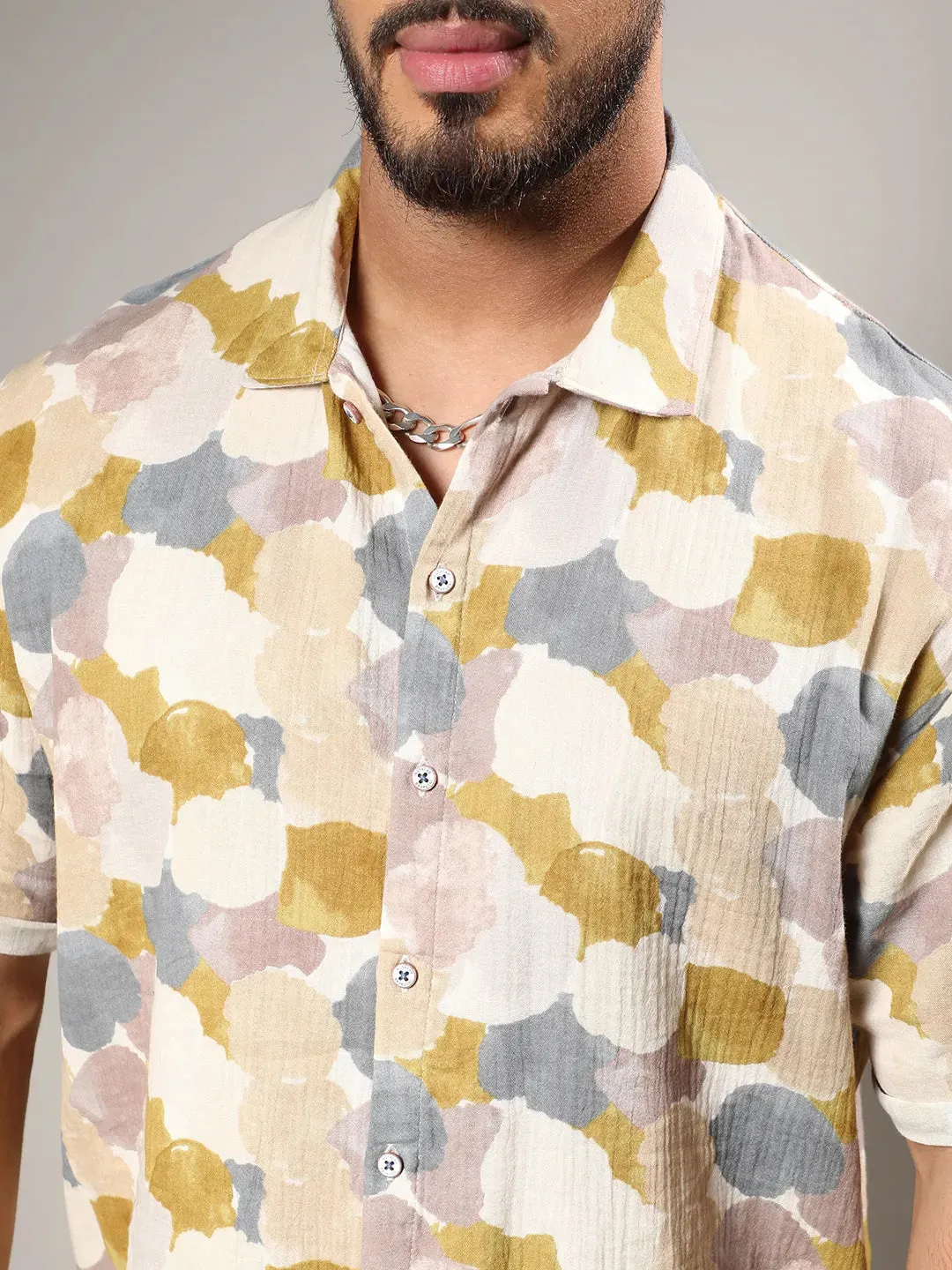 Abstract Print Shirt Instafab Plus