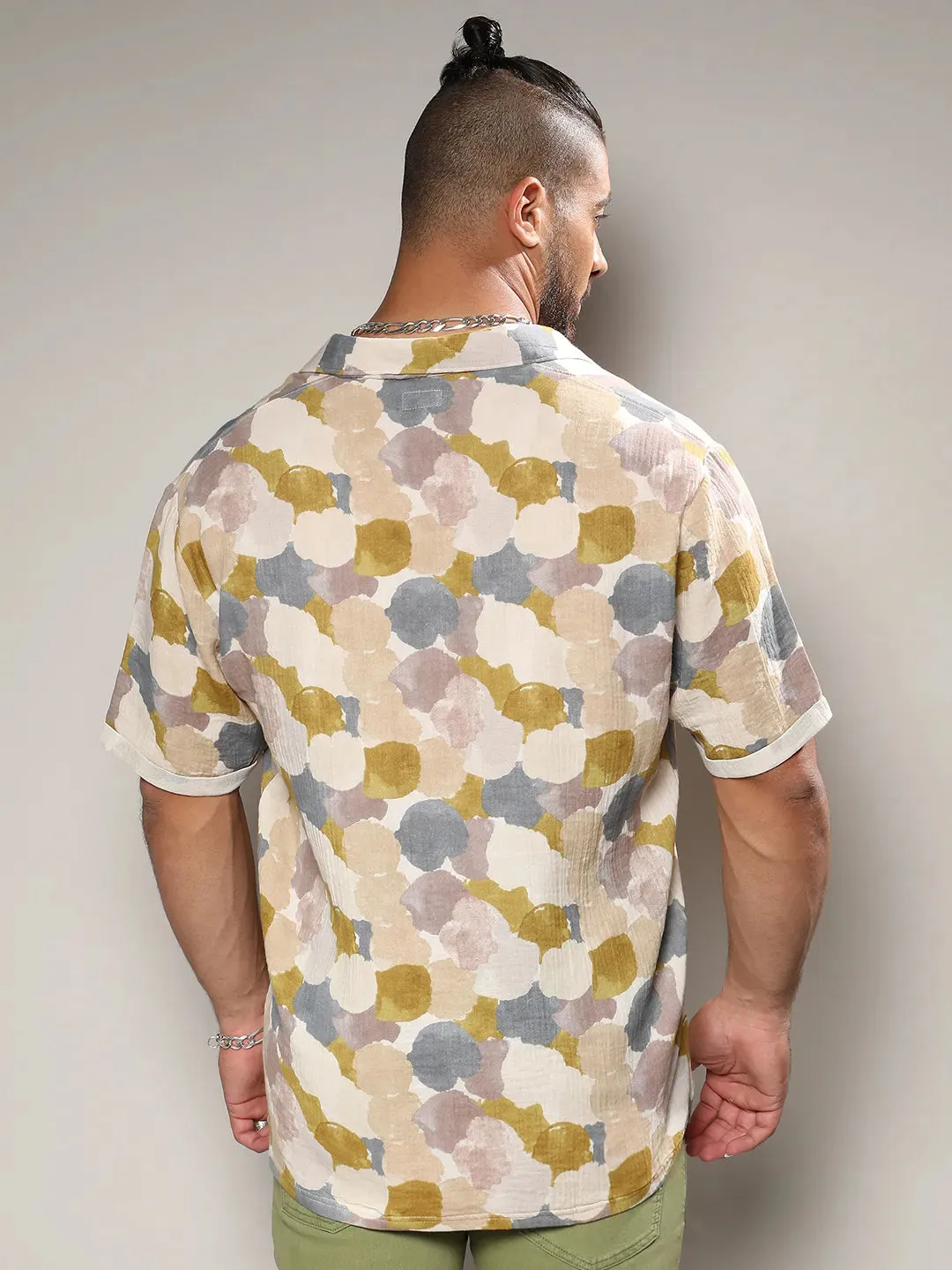 Abstract Print Shirt Instafab Plus