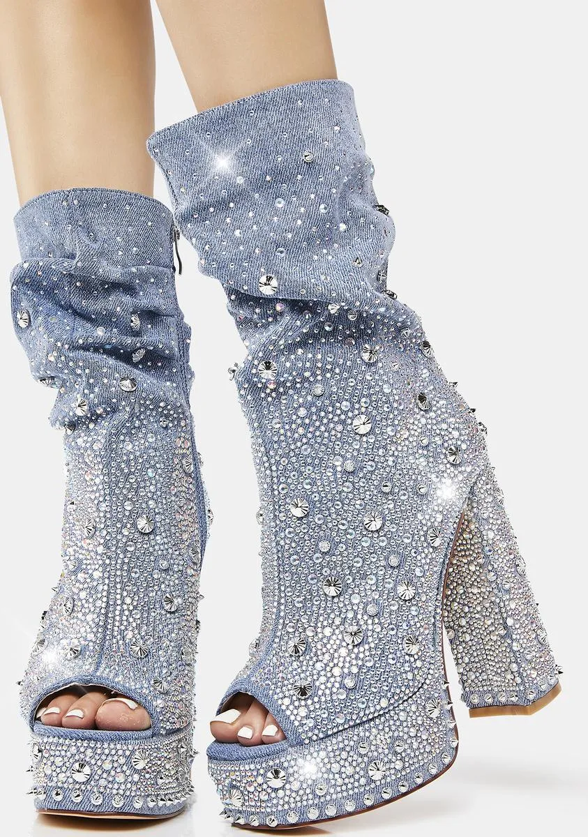 Adela Denim Heels