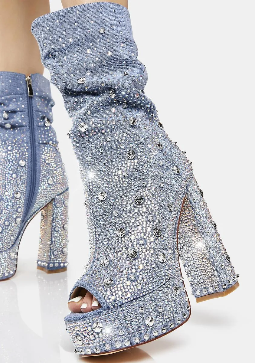 Adela Denim Heels