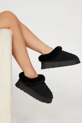 After A While Booties - Black