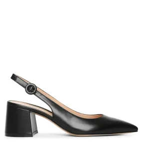 Agathe slingback leather pumps