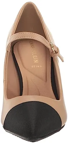 Anne Klein Women's Bryant Pump, White/Navy, 11