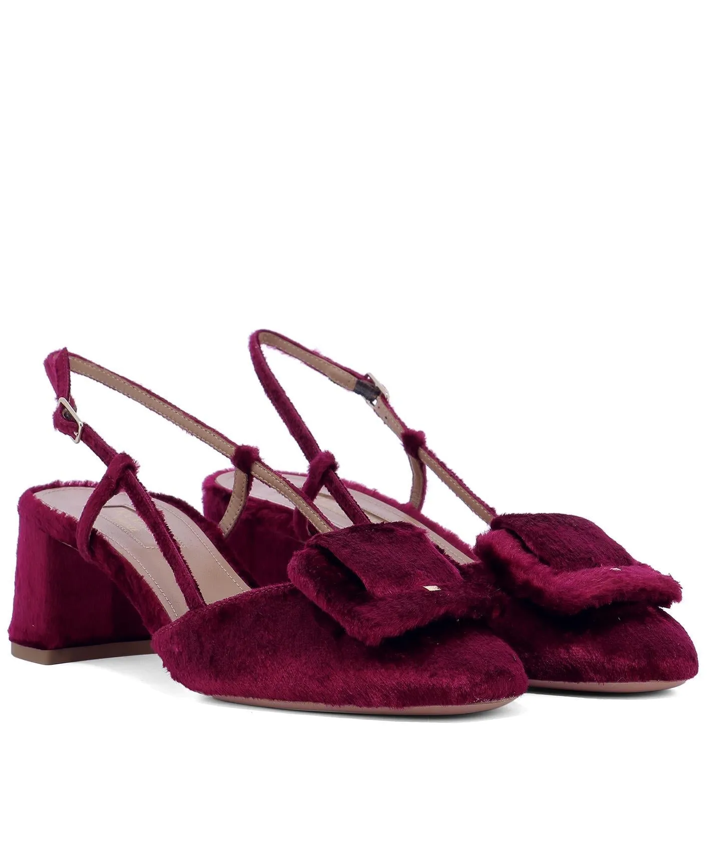 Aquazzura Slingback Chunky Pumps