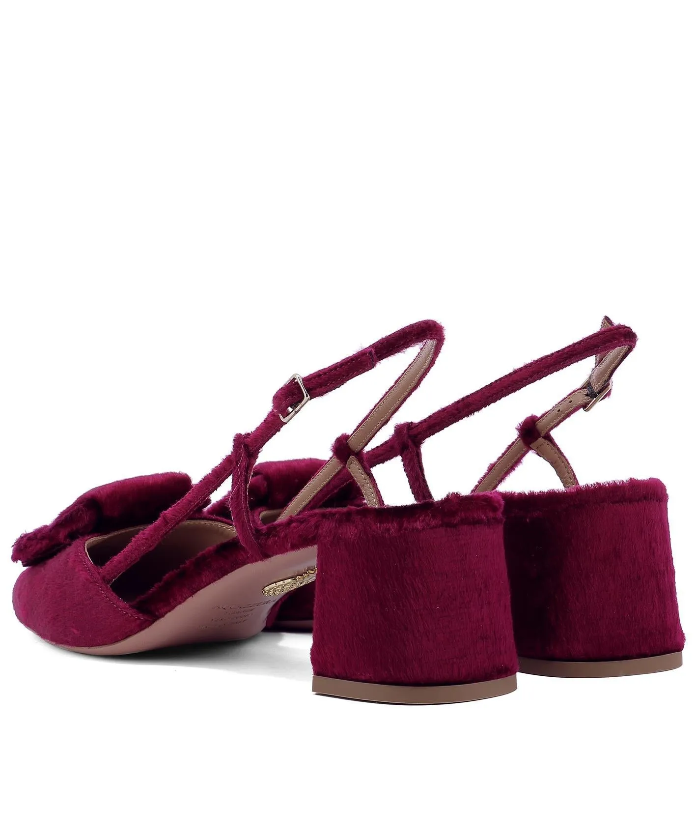 Aquazzura Slingback Chunky Pumps