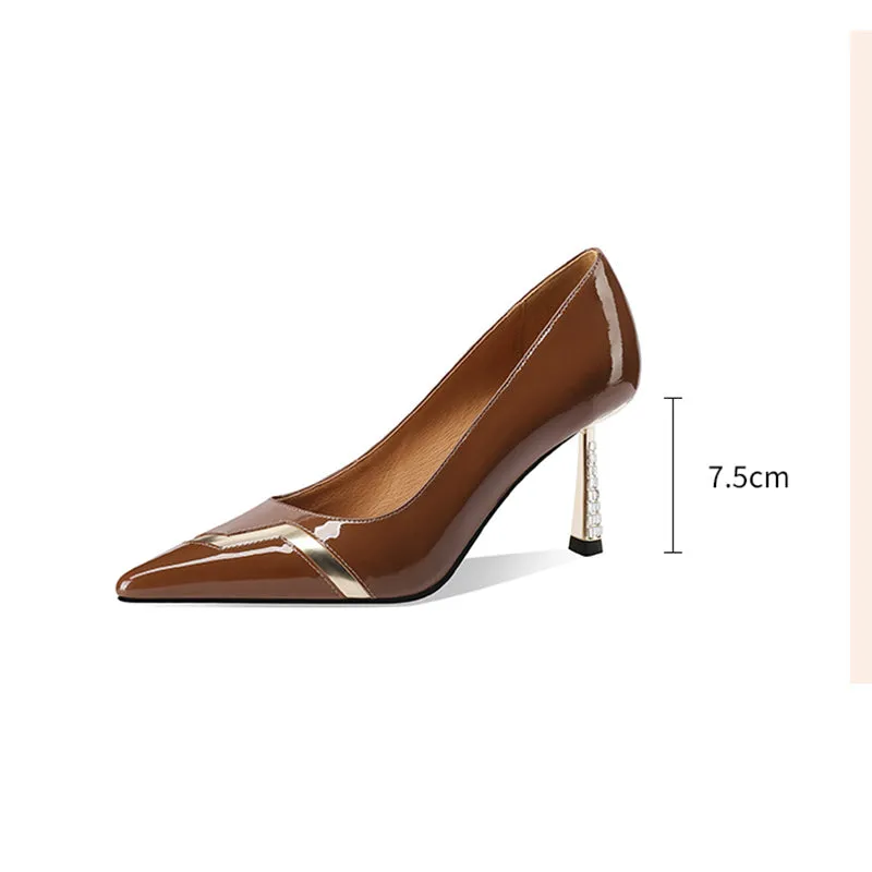 Auburnyx Ebonique Office Stilettos