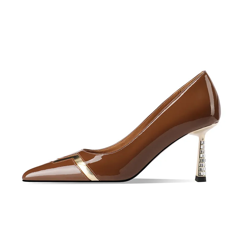Auburnyx Ebonique Office Stilettos