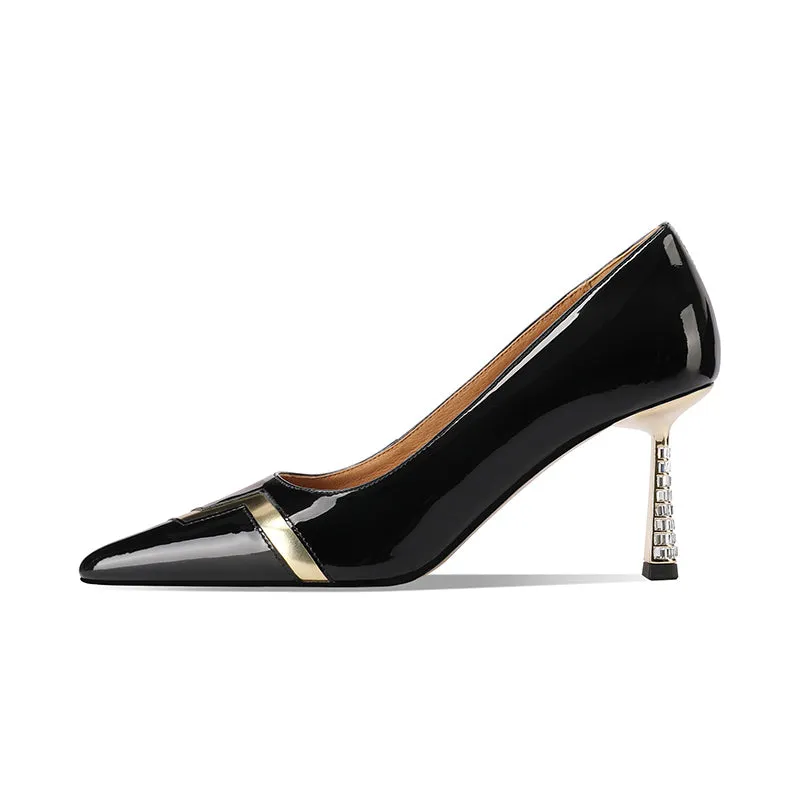 Auburnyx Ebonique Office Stilettos