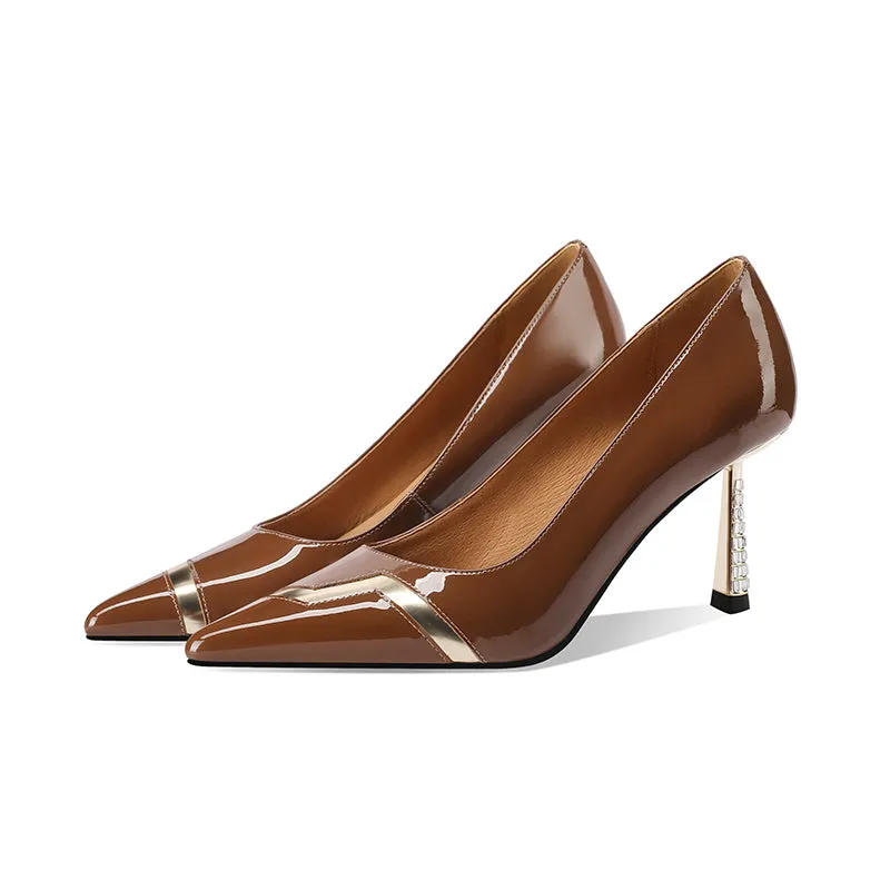 Auburnyx Ebonique Office Stilettos