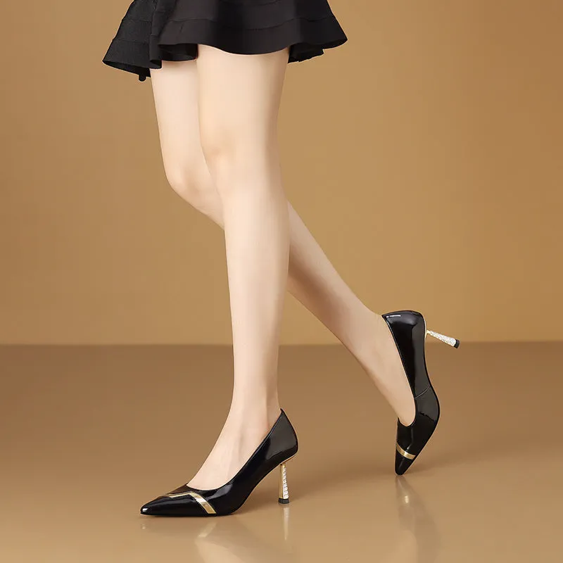 Auburnyx Ebonique Office Stilettos