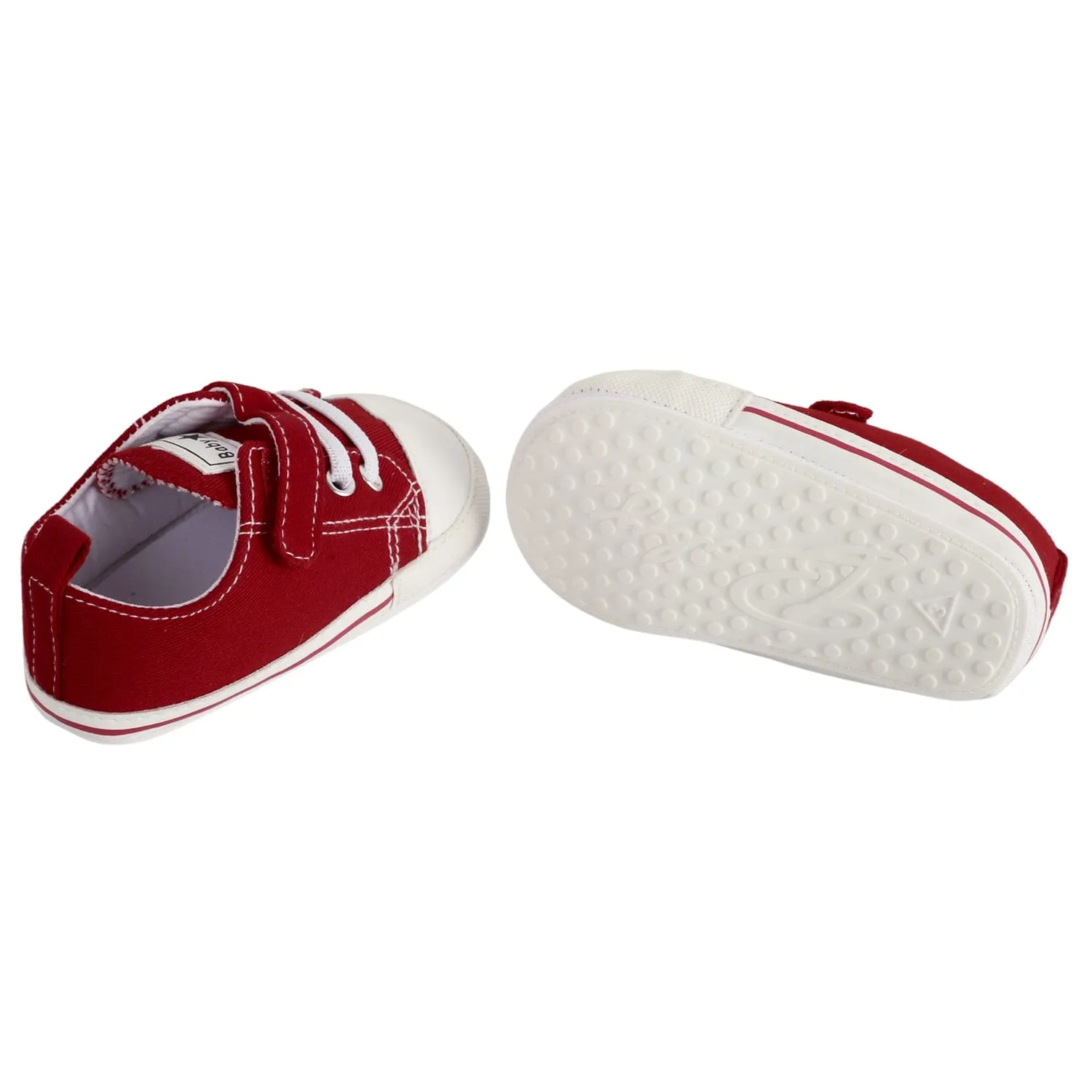 Baby Moo Red Velcro Sneakers