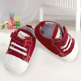 Baby Moo Red Velcro Sneakers