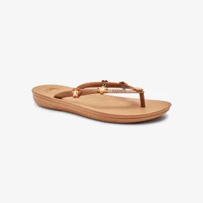 Beaded Thong Women Chappals