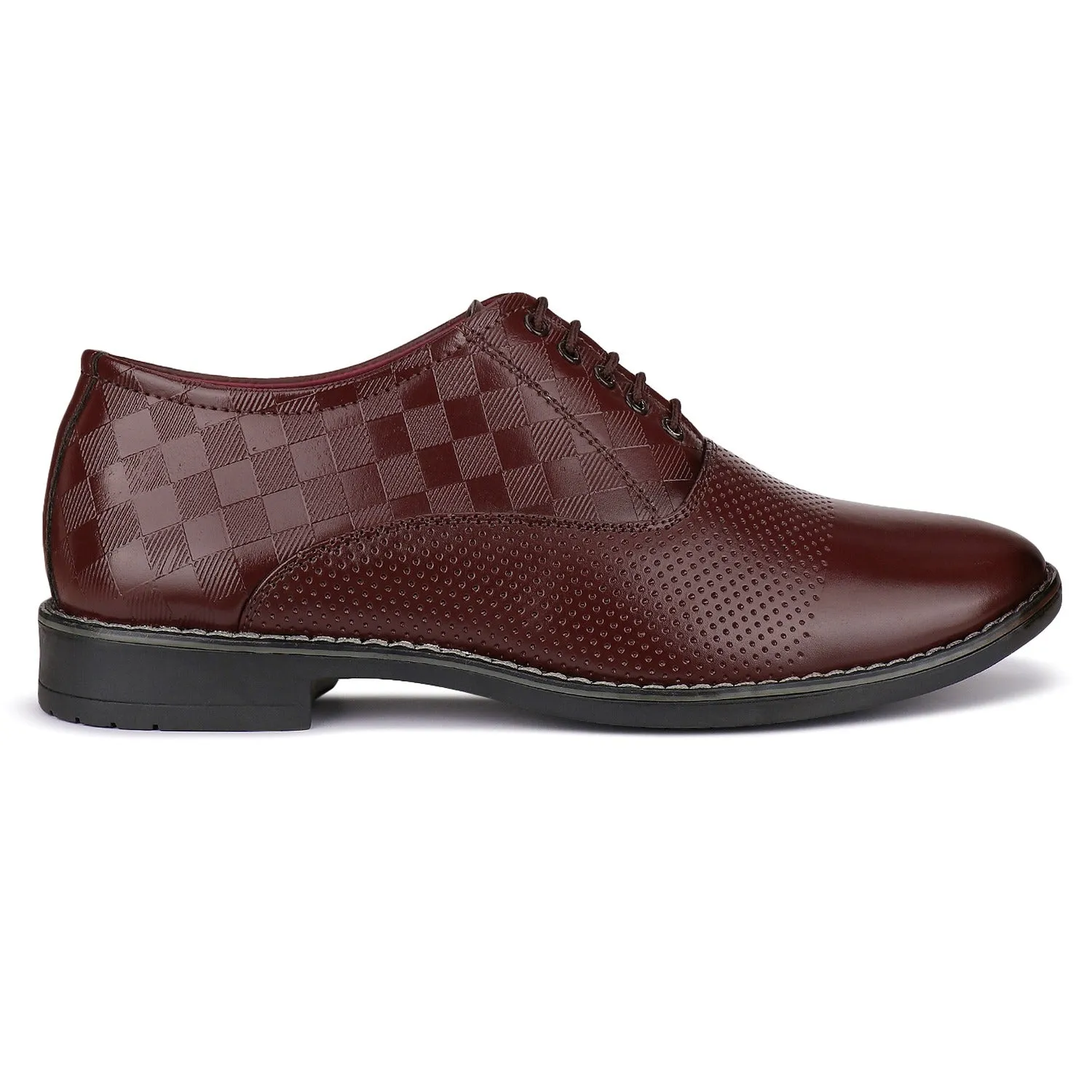 Bersache Comfortable Formal Outdoor Stylish Officewear Partywear Shoes For Men 9097(Brown)
