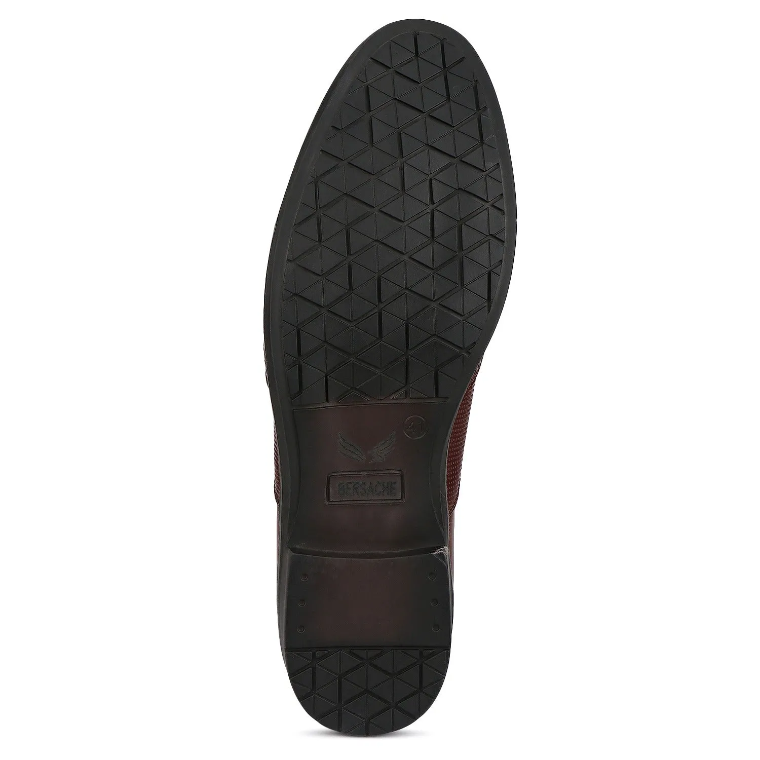 Bersache Comfortable Formal Outdoor Stylish Officewear Partywear Shoes For Men 9097(Brown)