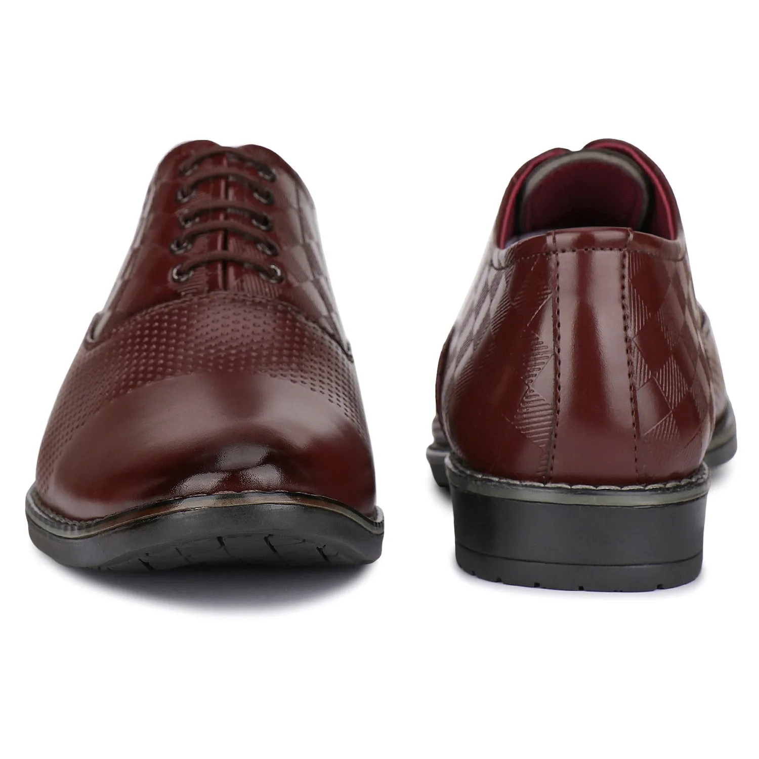 Bersache Comfortable Formal Outdoor Stylish Officewear Partywear Shoes For Men 9097(Brown)