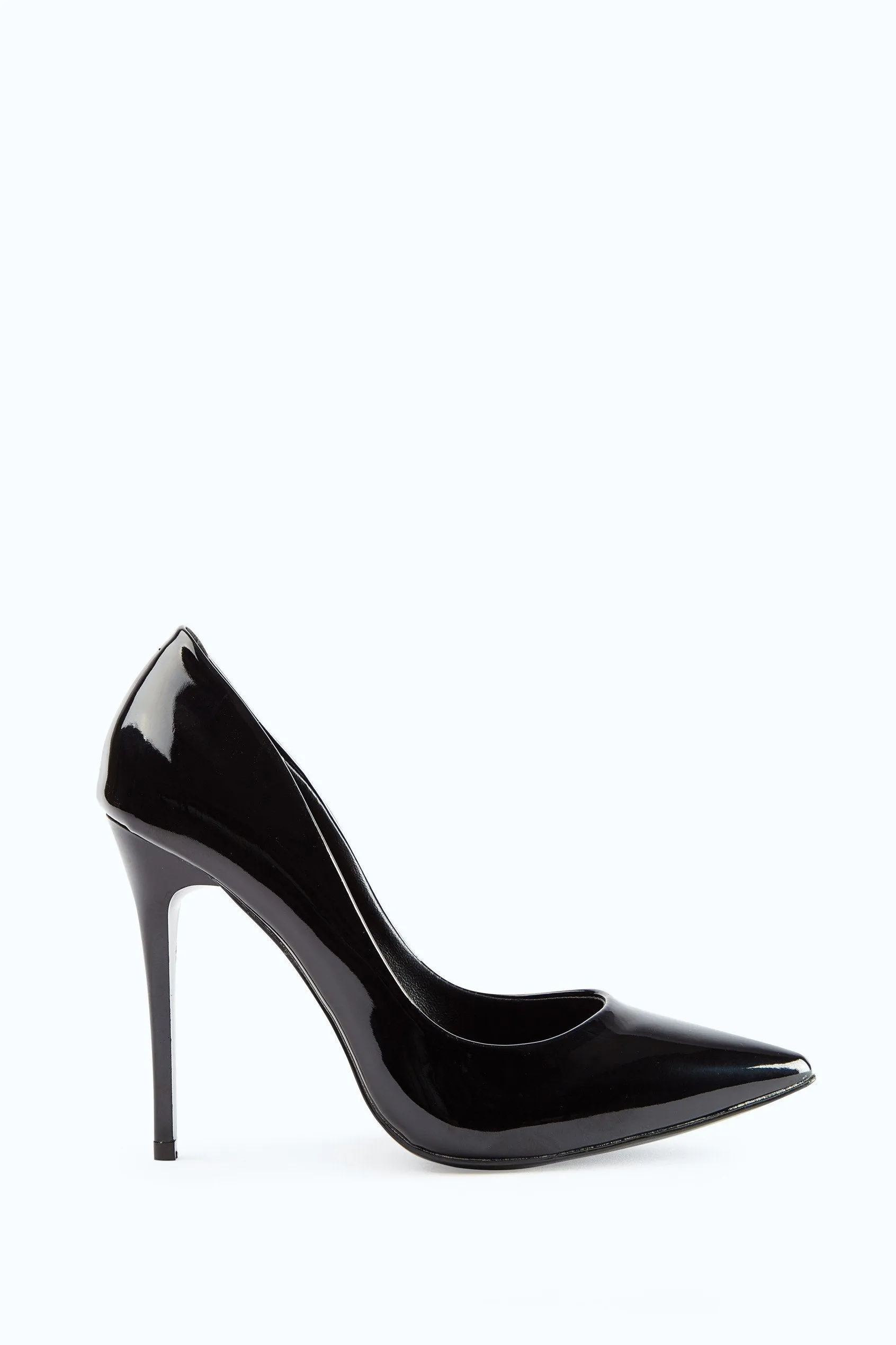 Black Patent Pointed Stiletto Heels