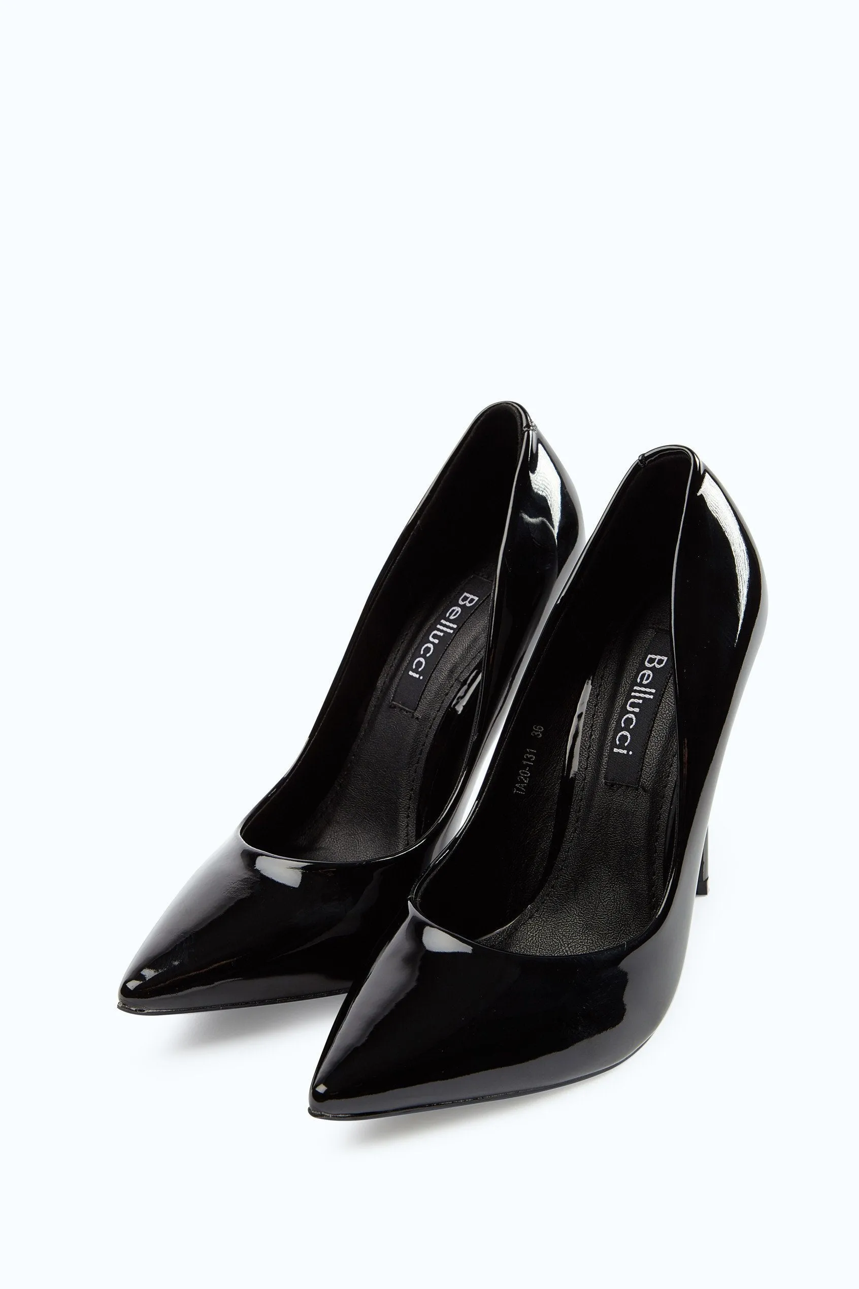 Black Patent Pointed Stiletto Heels