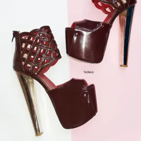 Bordeaux Patent Laser Ankle Platforms