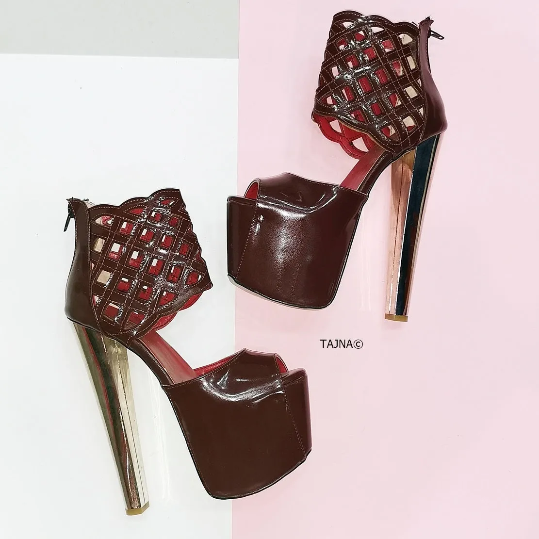 Bordeaux Patent Laser Ankle Platforms