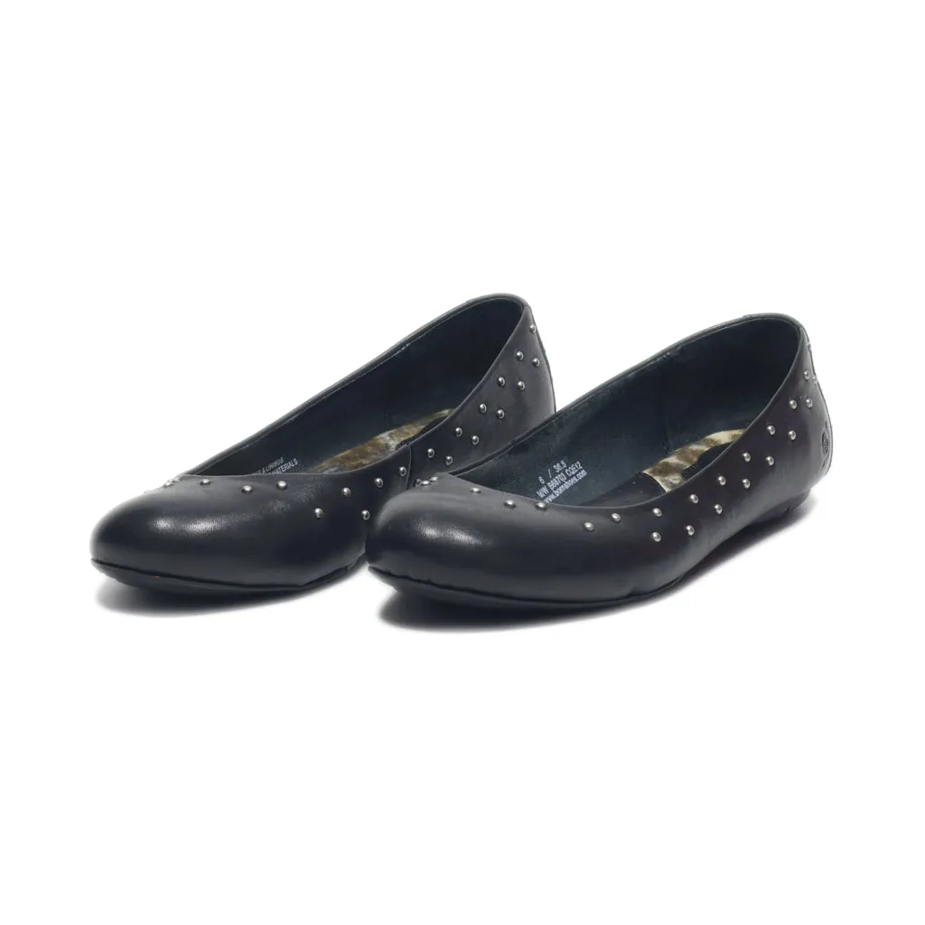 Born Ballerinas Leather Black Colour For Women