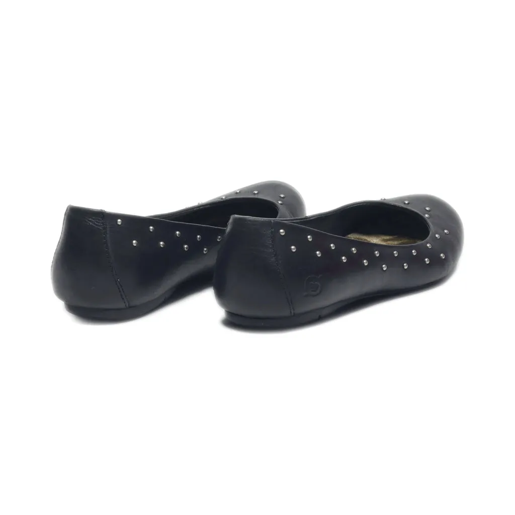 Born Ballerinas Leather Black Colour For Women