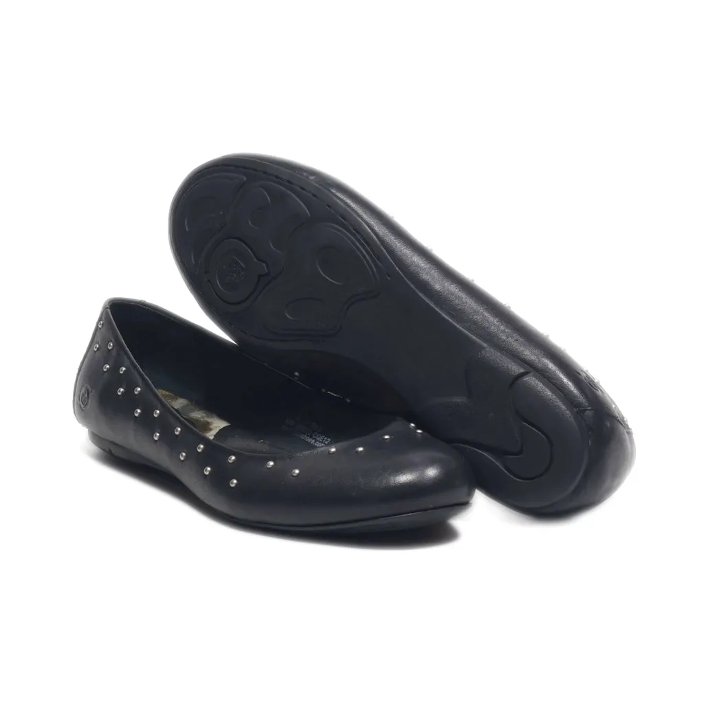 Born Ballerinas Leather Black Colour For Women