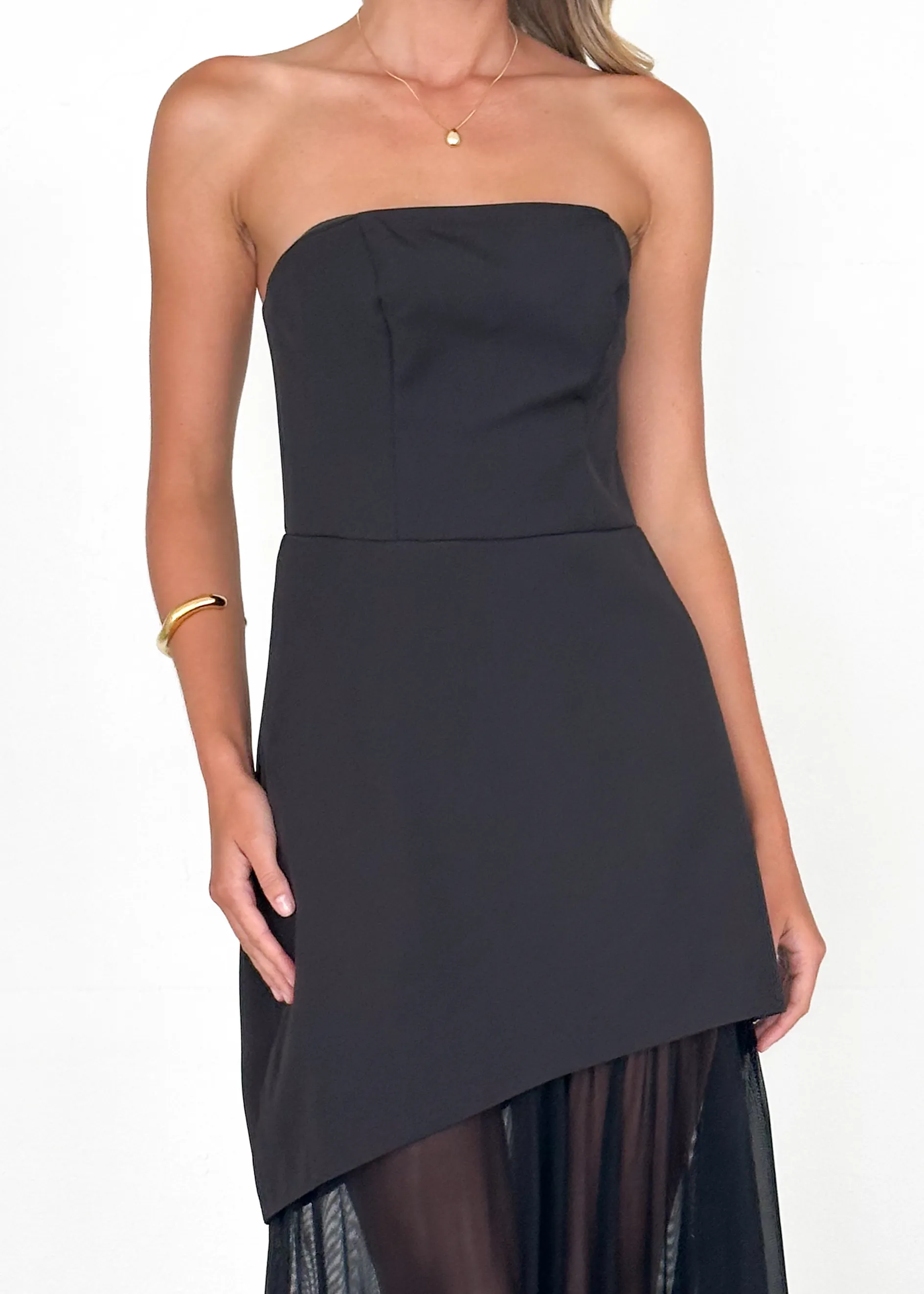 Cabaret Strapless Maxi Dress - Black