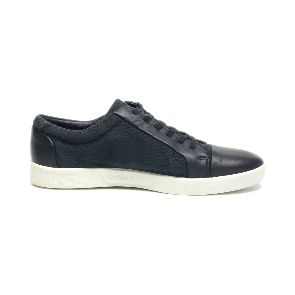 Calvin Klein Casual Lace Ups Fabric Black Colour For Men