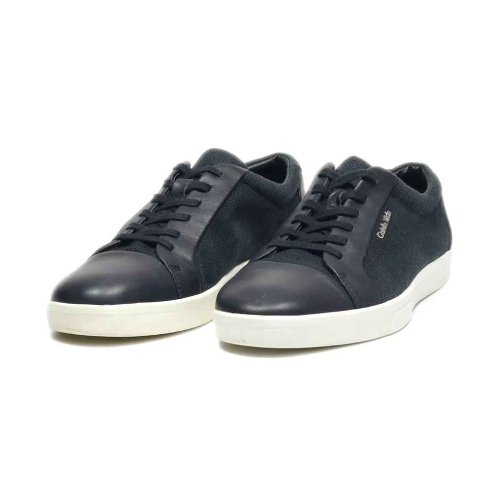 Calvin Klein Casual Lace Ups Fabric Black Colour For Men