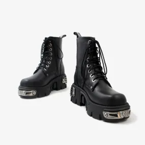 Celestial Charm Booties - England Style Lace-Up Boots by The Nevermore