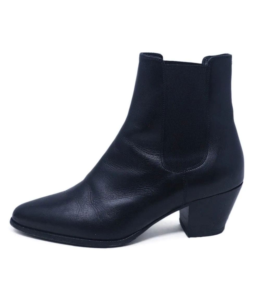Celine Black Leather Booties sz 7