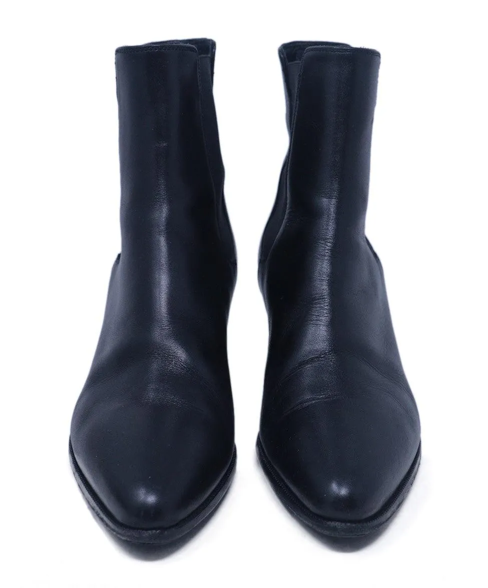 Celine Black Leather Booties sz 7