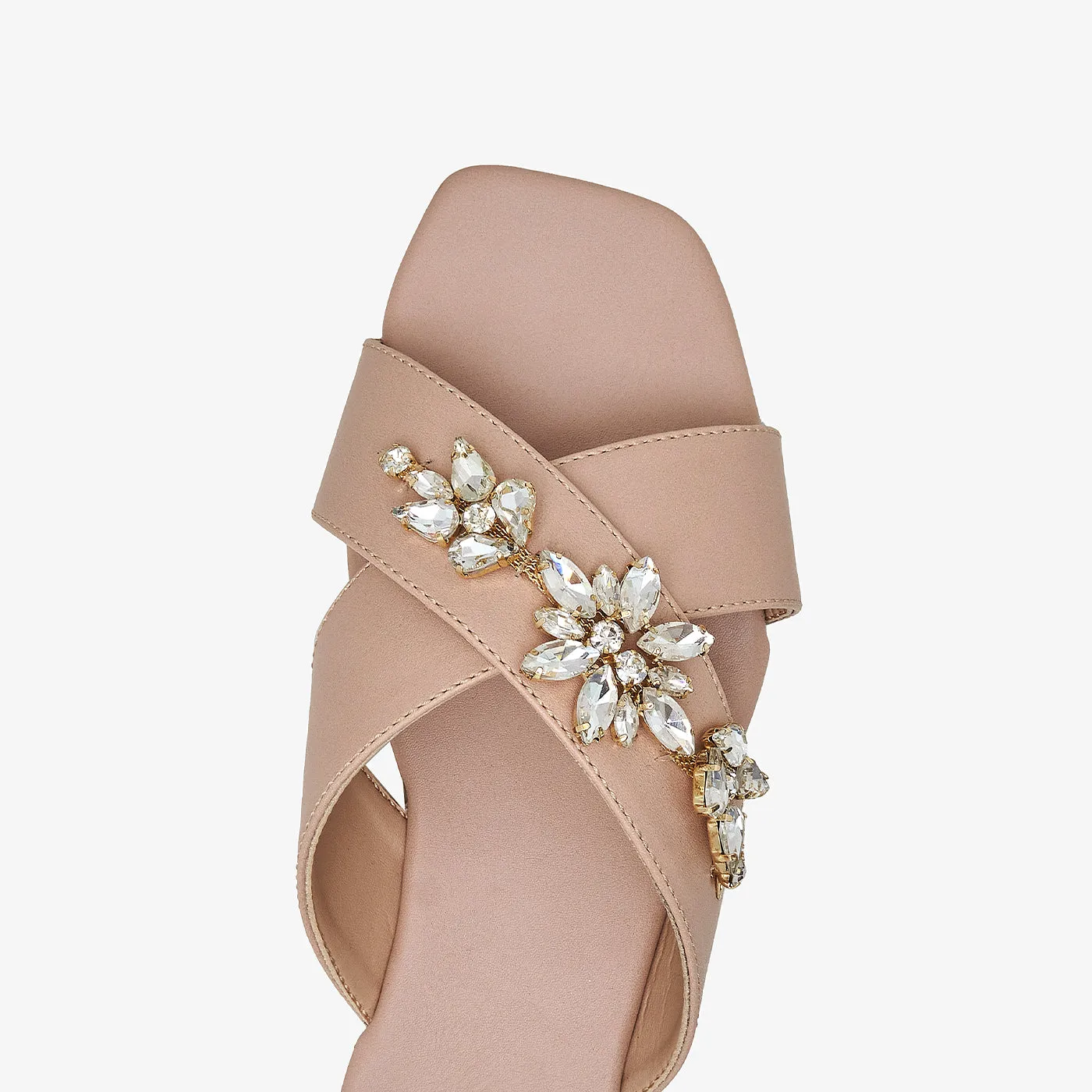 Cross Embellished Flats