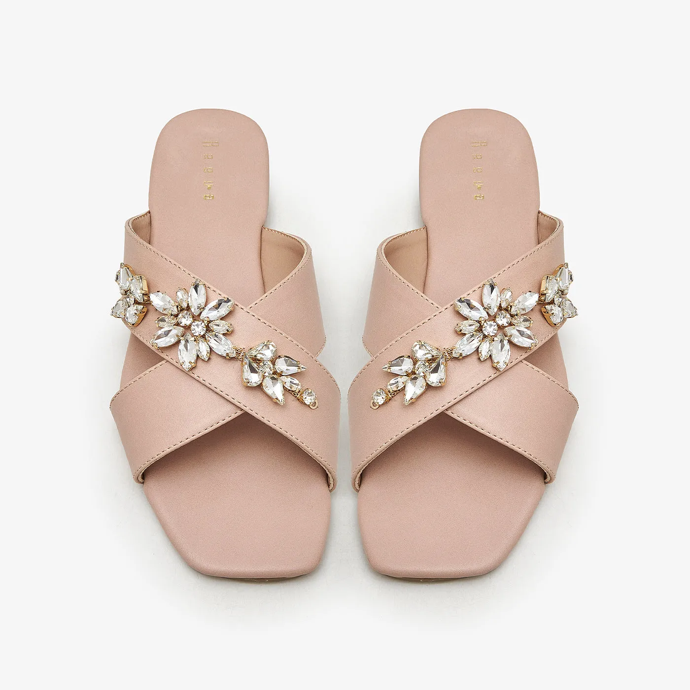 Cross Embellished Flats