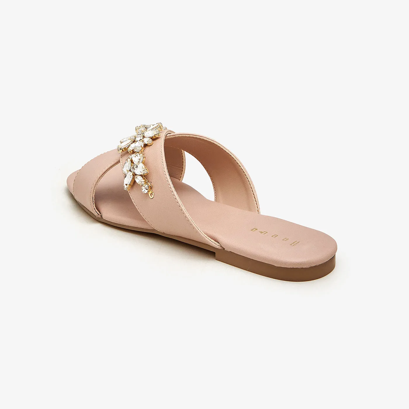 Cross Embellished Flats