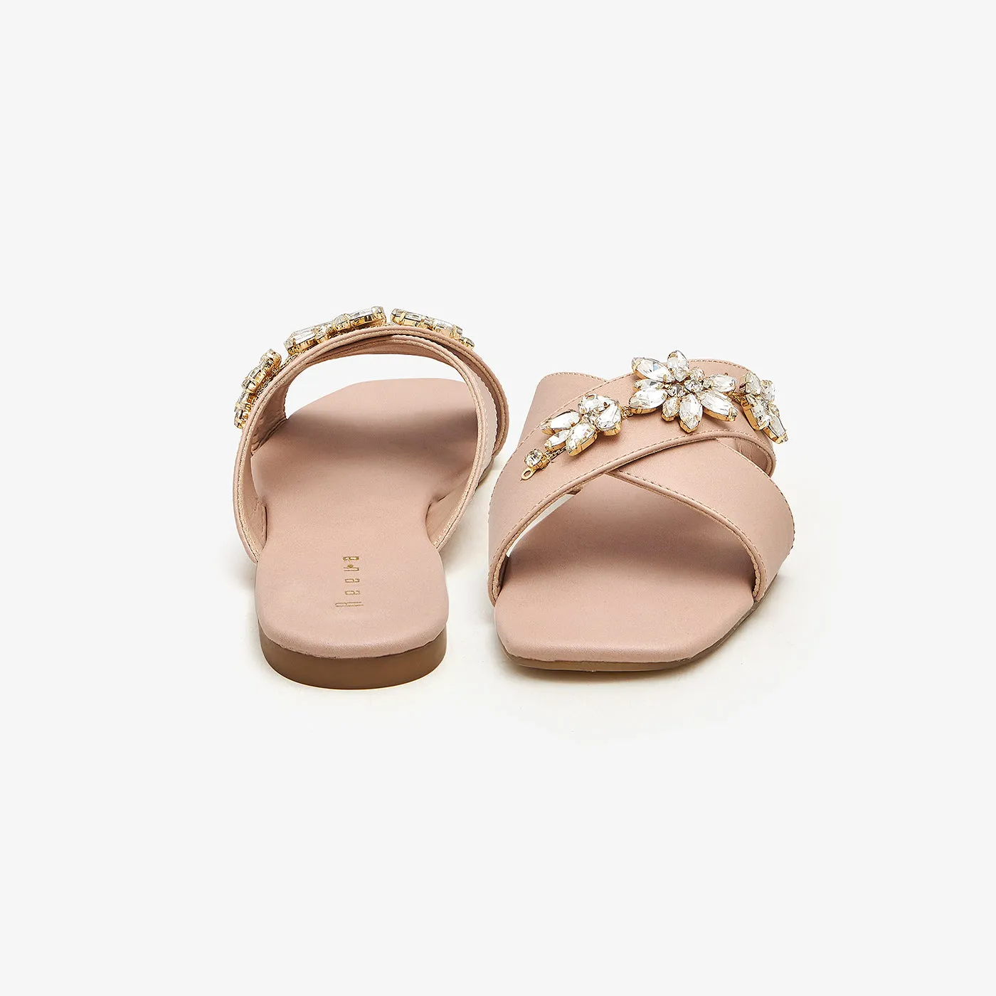 Cross Embellished Flats