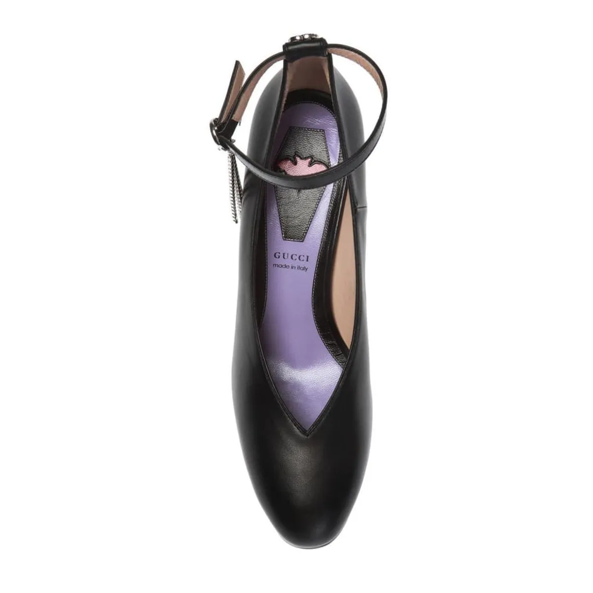 Crystal Logo Heel  Pump