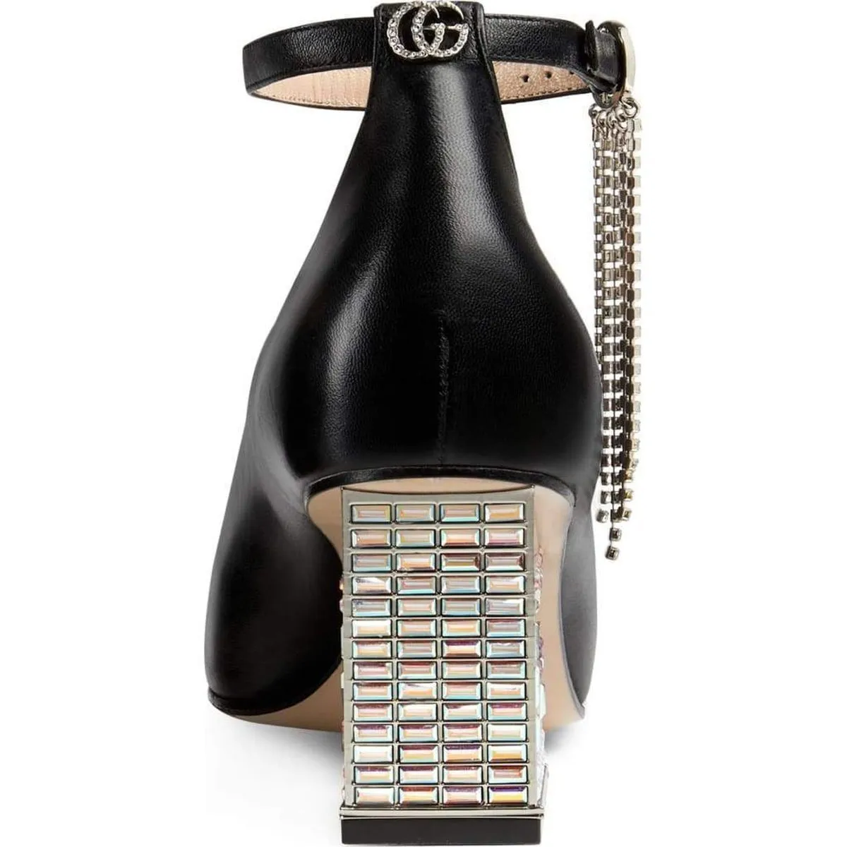 Crystal Logo Heel  Pump