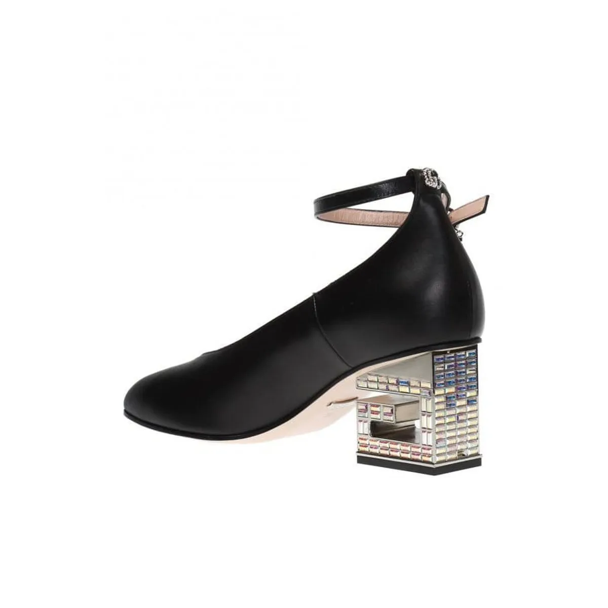 Crystal Logo Heel  Pump