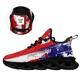 Custom Logo Gifts, Custom Company Promo Gifts Personalized America Flag, Custom Patriotic Shoes, USA Flag, Pride Shoes,MS-23020109