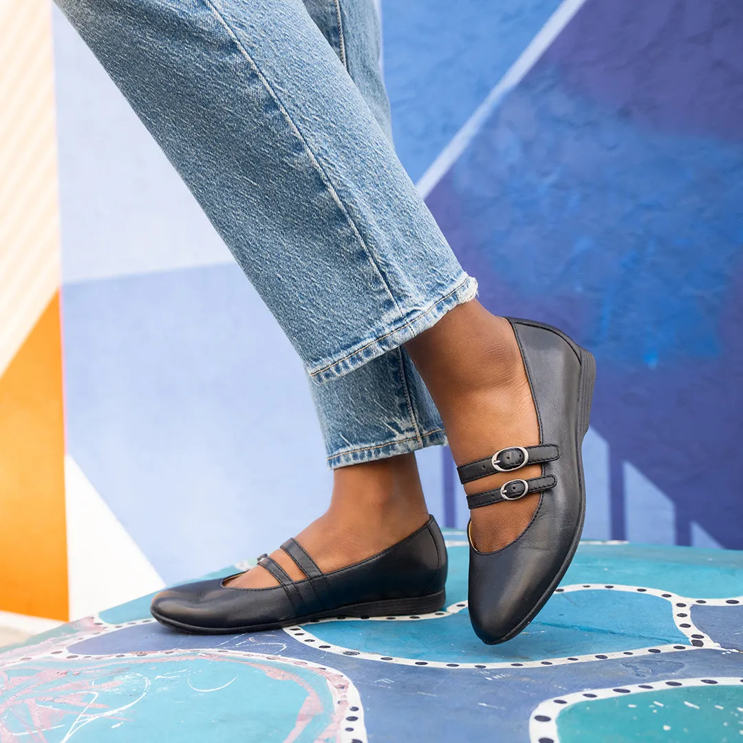 Dansko Leeza Black Nappa
