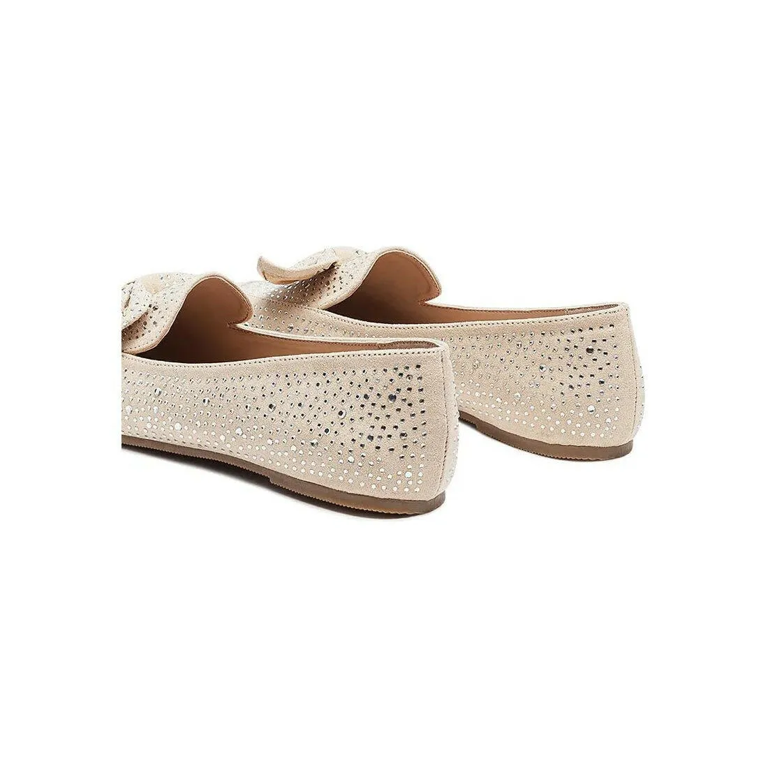 Dewdrops Embellished Casual Bow Loafers
