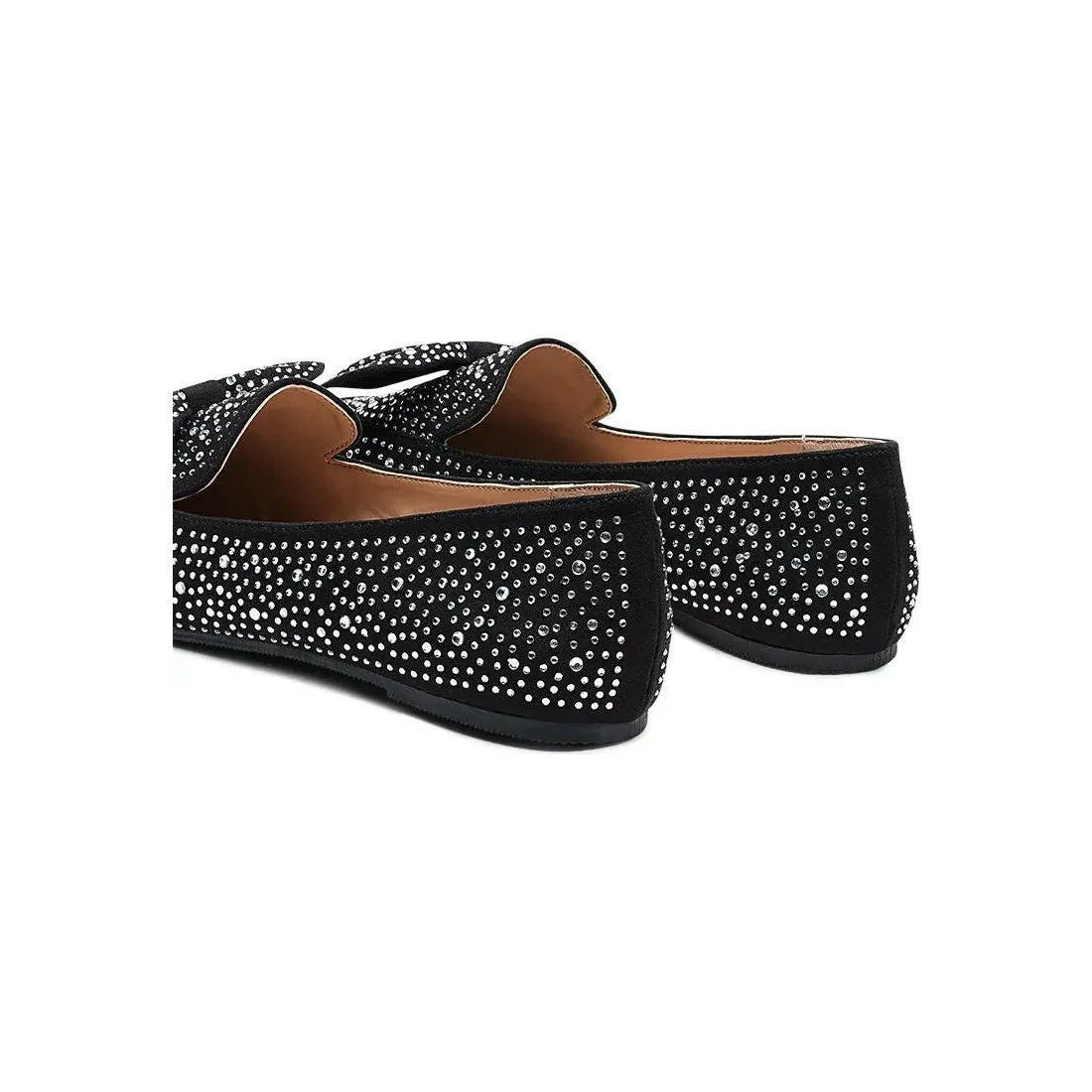 Dewdrops Embellished Casual Bow Loafers