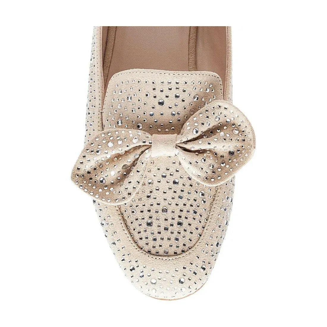 Dewdrops Embellished Casual Bow Loafers