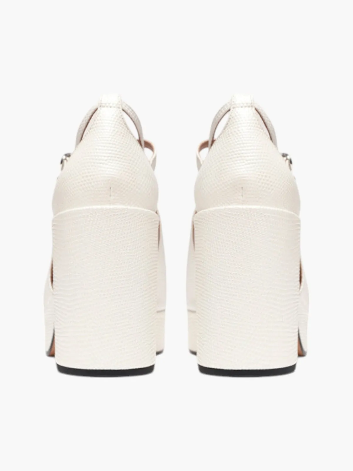 DOYOU Pumps | Embossed White