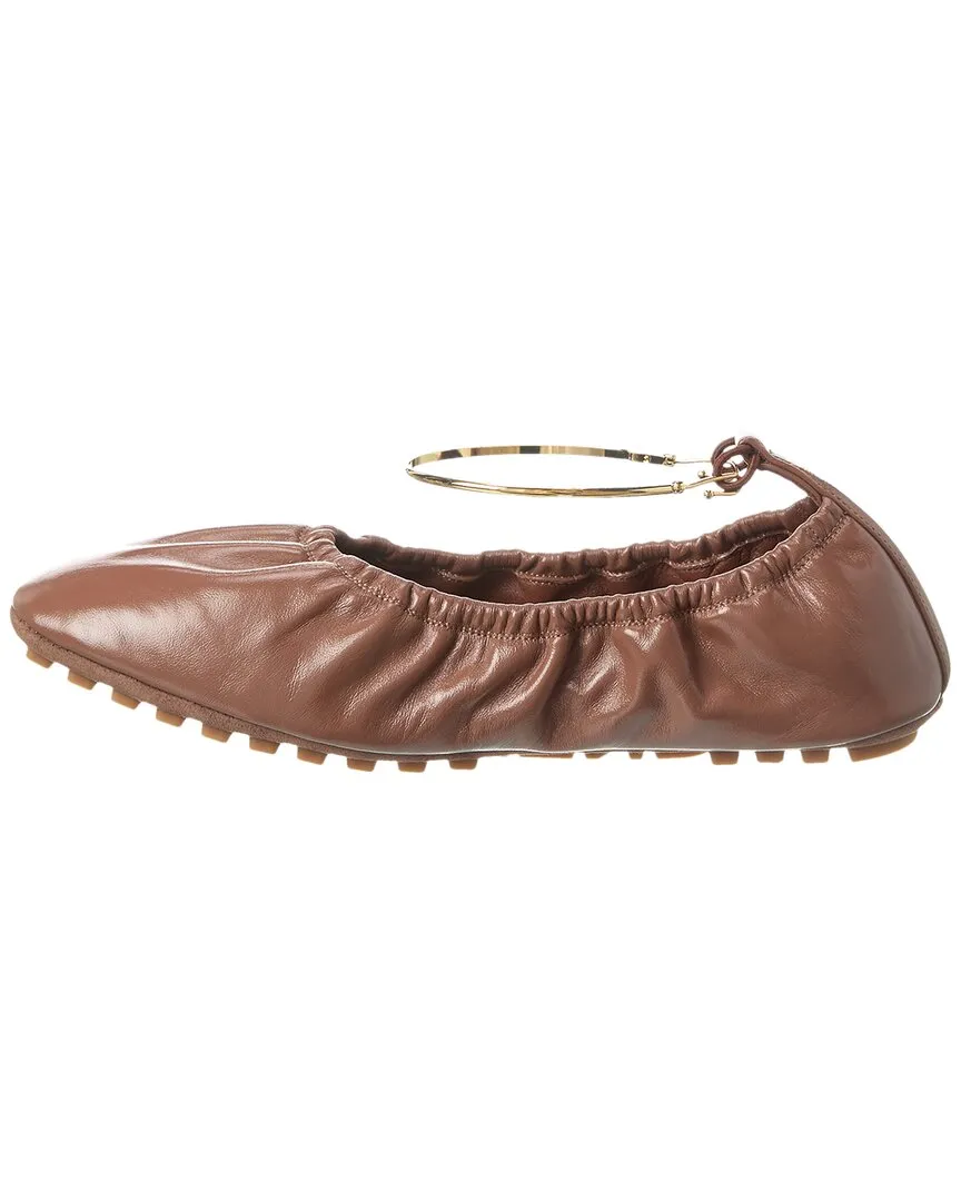 Fendi Filo Leather Flat