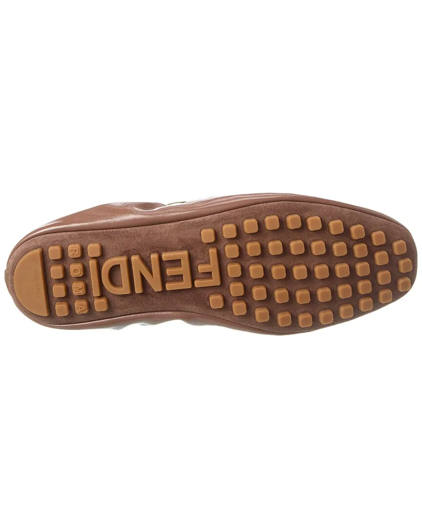Fendi Filo Leather Flat