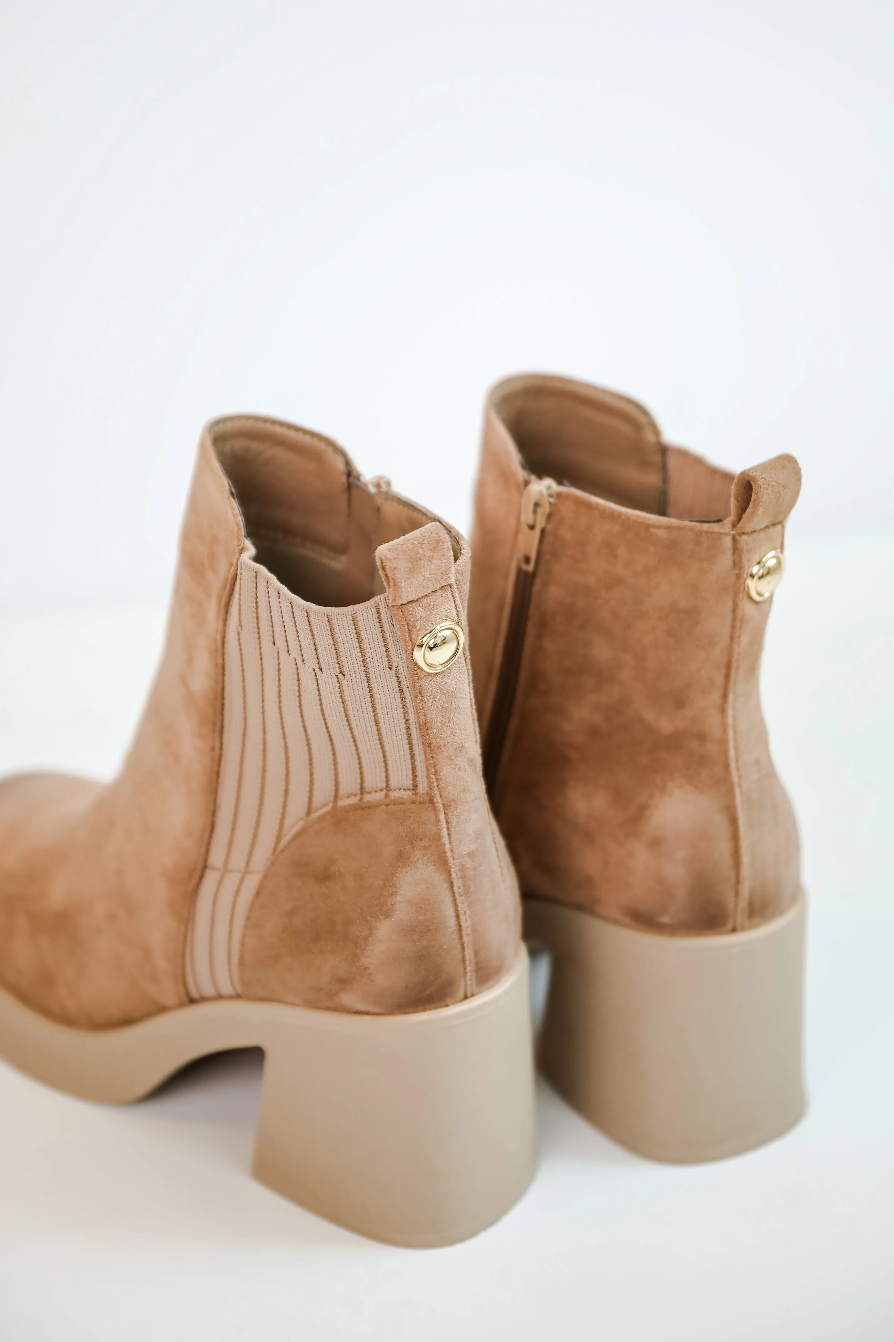 FINAL SALE - Get In Line Platform Booties